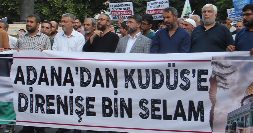 Adana'dan Gazze'ye: "İnsani Koridor" yürüyüşüne güçlü destek