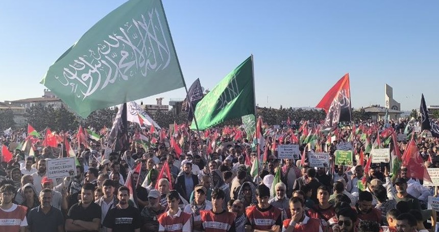 Ankara'da Gazze yürüyüşü için on binler hazır