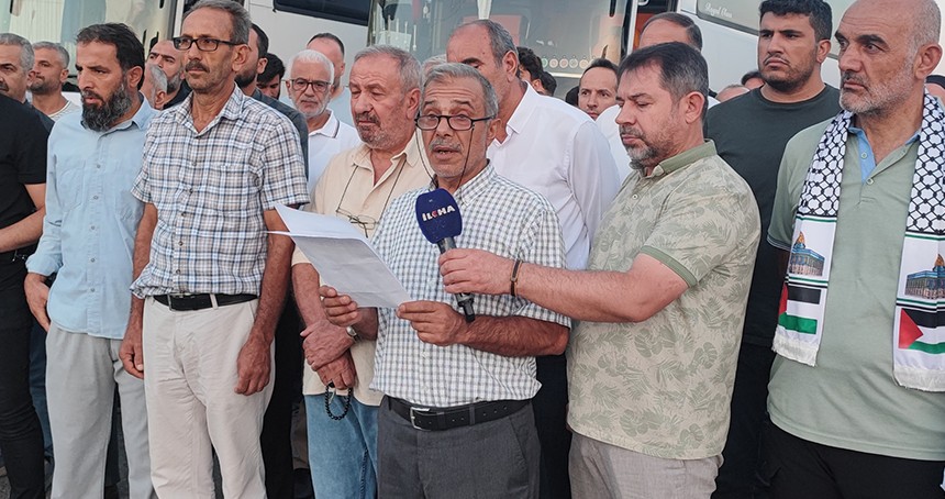 Malatyalılar, "Gazze'ye İnsani Koridor" yürüyüşüne katılmak için yola çıktı