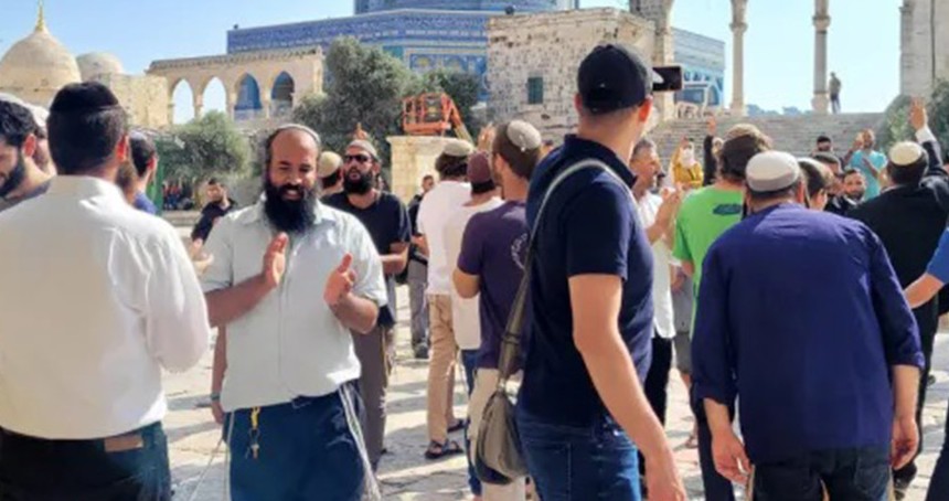 Siyonist Yahudilerden Mescid-i Aksa baskını