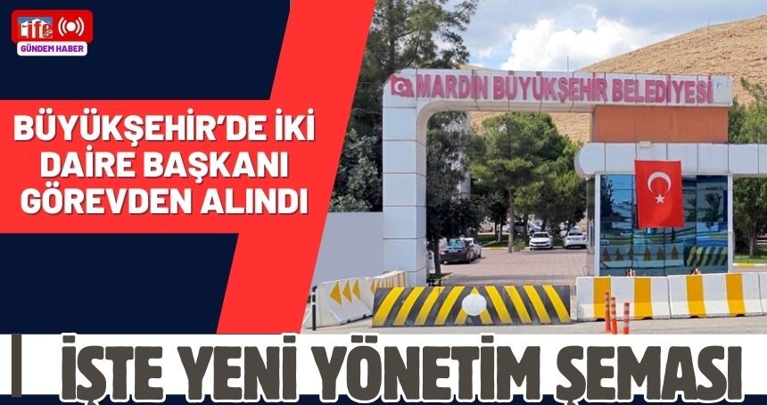 Mardin Büyükşehir Belediyesi’nde 2 daire başkanı görevden alındı!