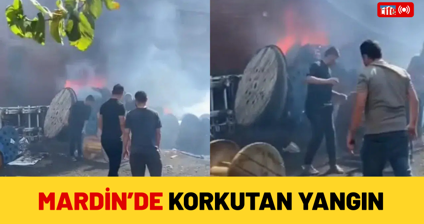 Mardin'de korkutan yangın