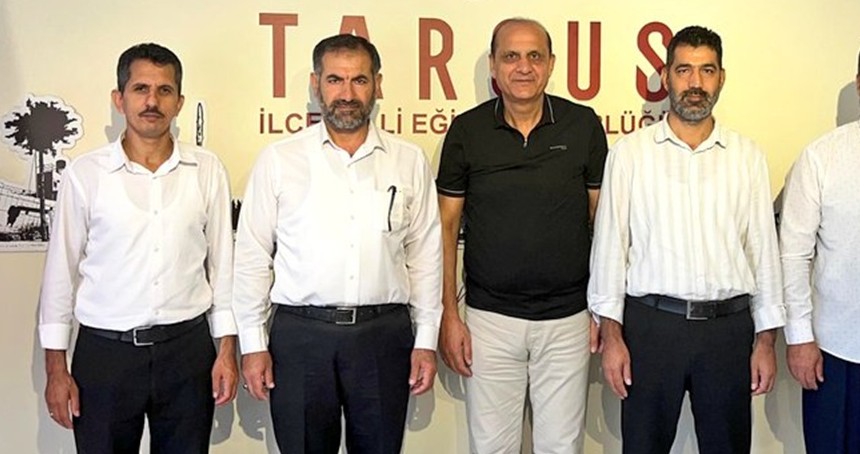 HÜDA PAR Tarsus heyeti, İlçe Milli Eğitim Müdürü’nü ziyaret etti