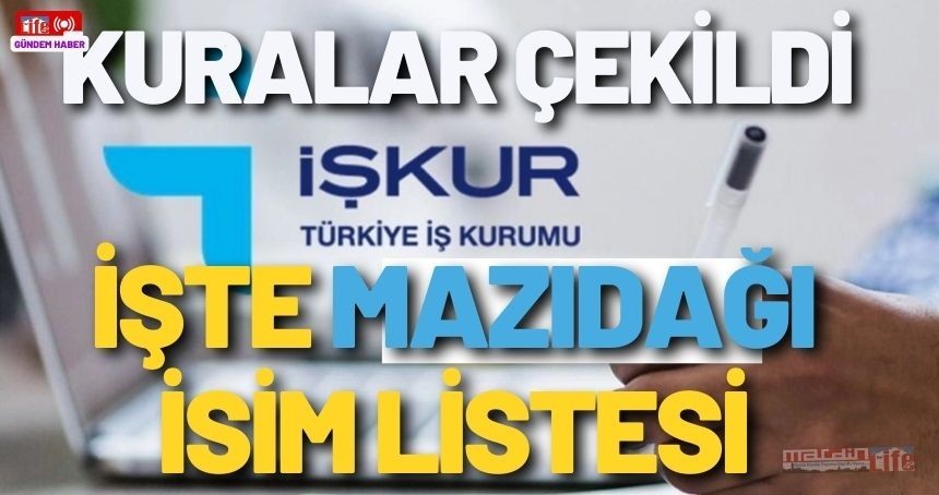 Mazıdağı İŞ-KUR TYP Kura Sonuçları Açıklandı