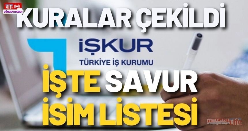 Savur İŞ-KUR TYP Kura Sonuçları Açıklandı