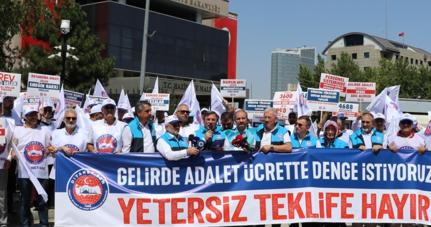 Diyanet-Sen'den "Yetersiz Teklife Hayır" eylemi
