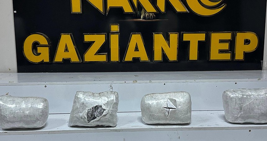Gaziantep'te 7 kilo 150 gram skunk ele geçirildi