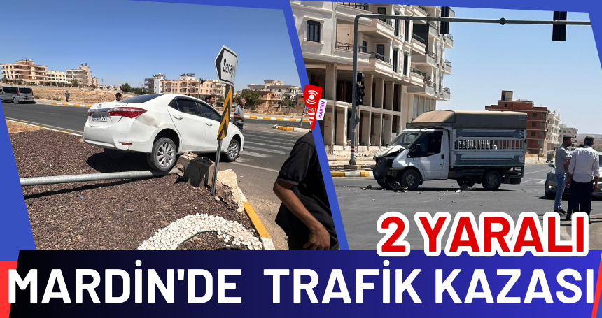 Mardin'de  Trafik Kazası: 2 Yaralı