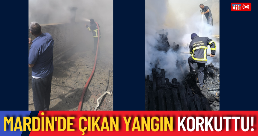 Mardin'de çıkan yangın korkuttu!
