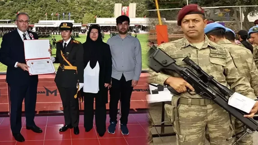 Şehit babasının izinden gitti, teğmen oldu