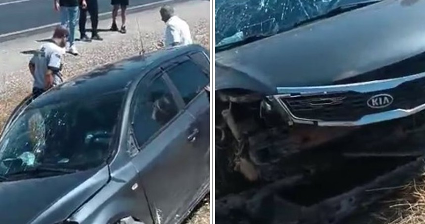 Batman'da otomobil şarampole devrildi: 2 yaralı