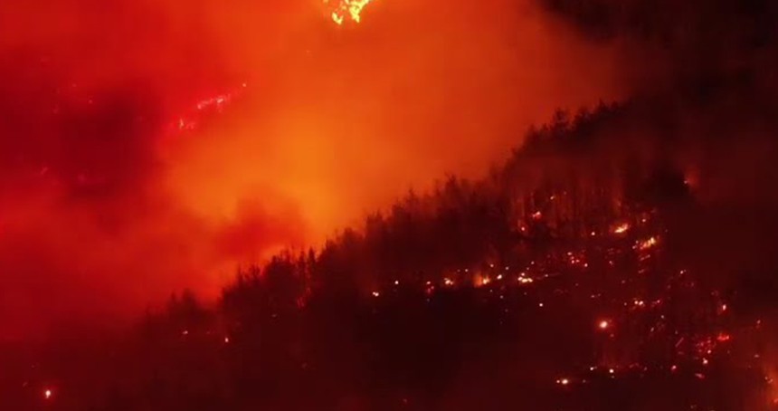 Çanakkale'de orman yangını 2. gününde devam ediyor