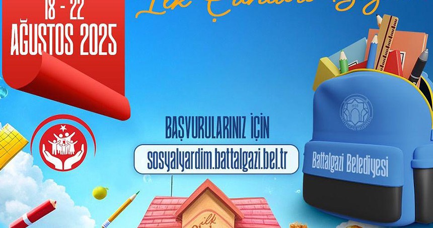Battalgazi Belediyesi'nden ihtiyaç sahibi öğrencilere kırtasiye desteği