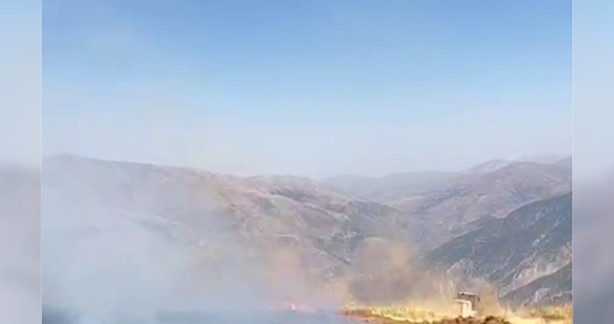 Malatya'daki orman yangınına havadan ve karadan müdahale sürüyor