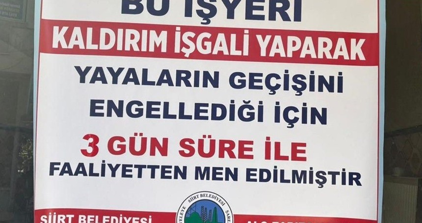 Siirt’te 290 iş yeri denetlendi, 2 çay salonu kapatıldı