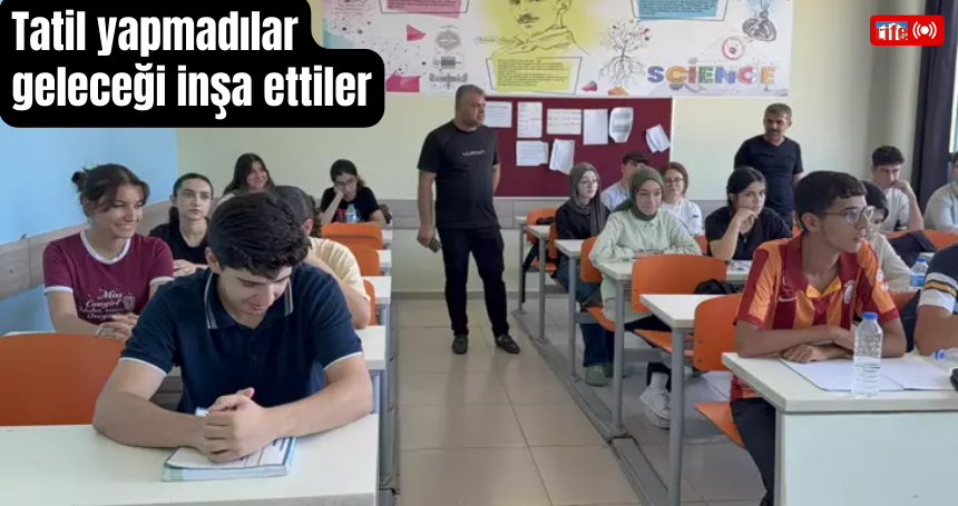 Tatil yapmadılar geleceği inşa ettiler