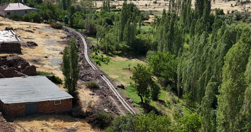 Malatya Büyükşehir Belediyesi yeni sulama kanalları inşa etti