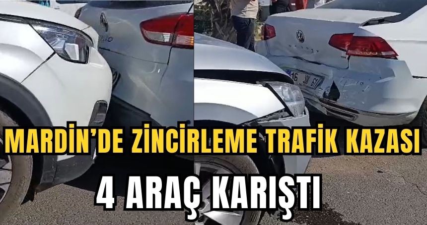 Mardin’de zincirleme trafik kazası