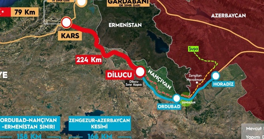 Kars-Iğdır-Aralık-Dilucu Demir Yolu Hattı'nın temeli 22 Ağustos'ta atılacak
