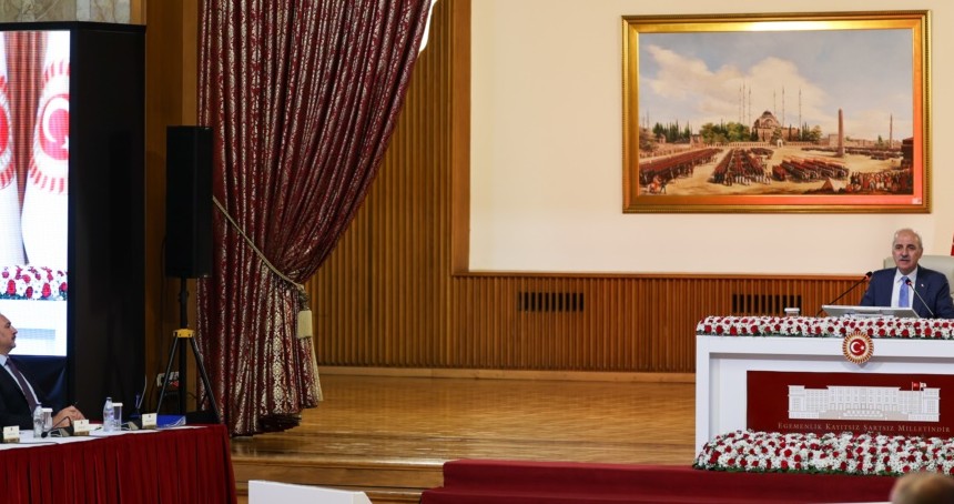 Komisyon, TBMM Başkanı Numan Kurtulmuş başkanlığında toplandı