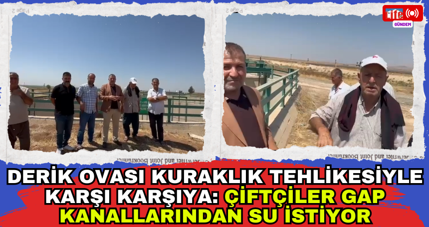 Derik Ovası Kuraklık Tehlikesiyle Karşı Karşıya: Çiftçiler GAP Kanallarından Su İstiyor
