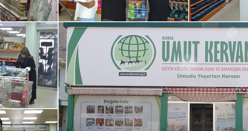 Umut Kervan'ından Bursa’da yüzlerce aileye kartlı yardım desteği