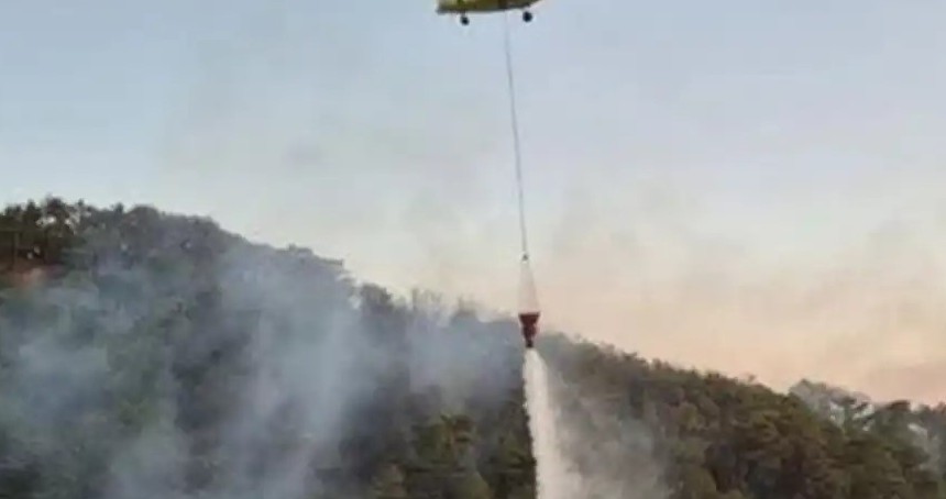 Denizli Pamukkale'deki orman yangını büyük ölçüde söndürüldü