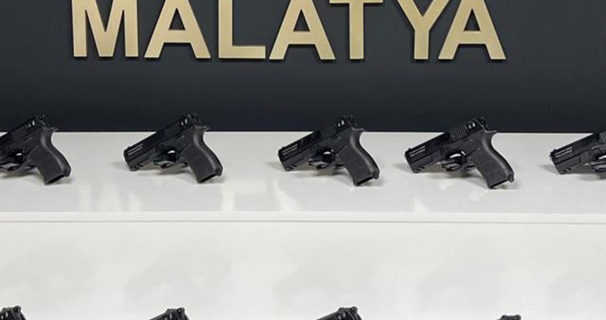 Malatya'da çok sayıda silah ele geçirildi