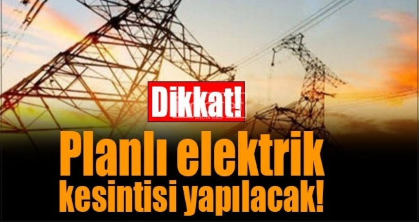 Mardin’de 25 Ağustos’ta Geniş Kapsamlı Elektrik Kesintisi