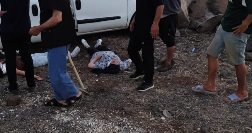 Mardin’de hafif ticari araç şarampole yuvarlandı: 4 yaralı