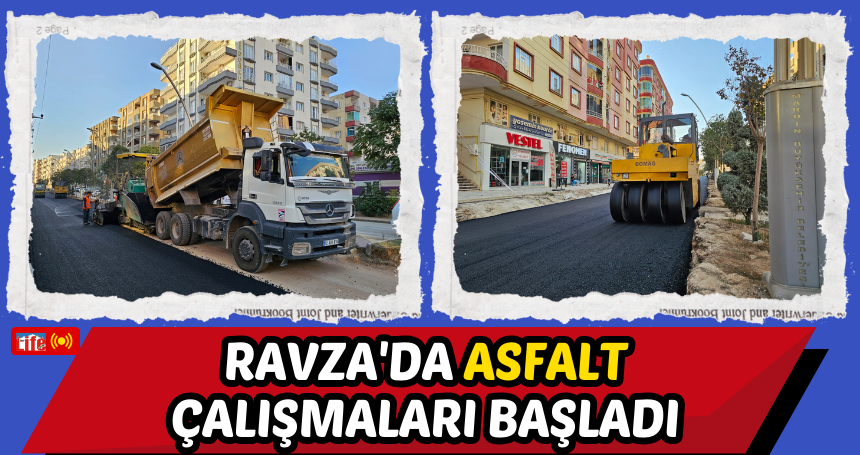 Ravza'da asfalt çalışmaları başladı