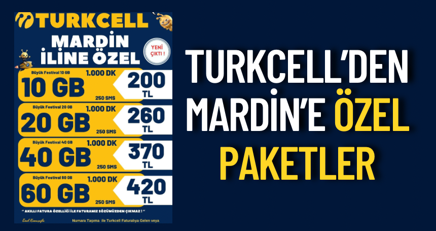 Turkcell’den Mardin’e özel paketler