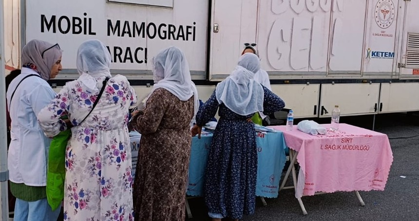 Mobil mamografi aracı Doğan Mahallesi’nde ücretsiz taramalar gerçekleştirdi