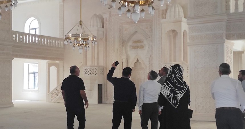 Sason Merkez Camii inşaatında inceleme