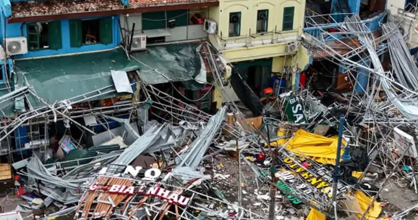 Vietnam'daki tayfun nedeniyle ölenlerin sayısı 7'ye yükseldi