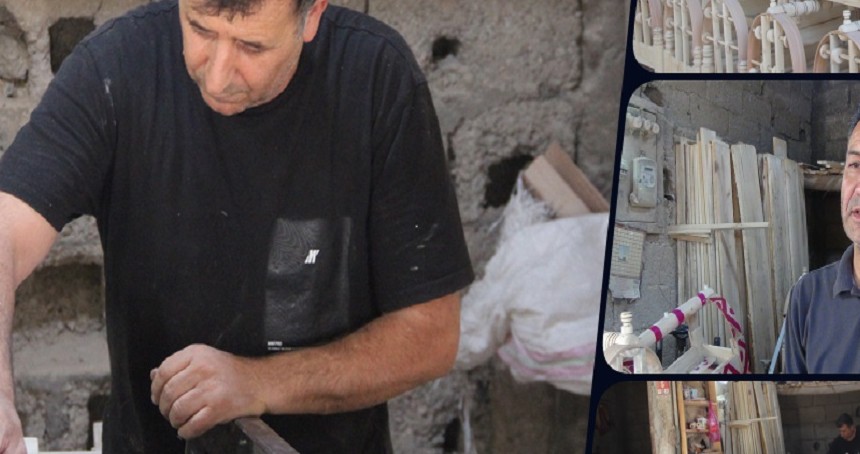 Cizre’de ahşap beşik geleneği son ustalarla yaşatılmaya devam ediliyor