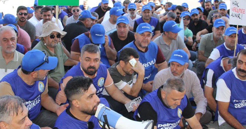İşçilerden TPAO önünde eylem: Sadaka değil, hakkımızı istiyoruz