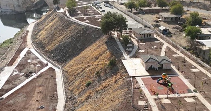 Malabadi mesire alanı açılışa hazırlanıyor
