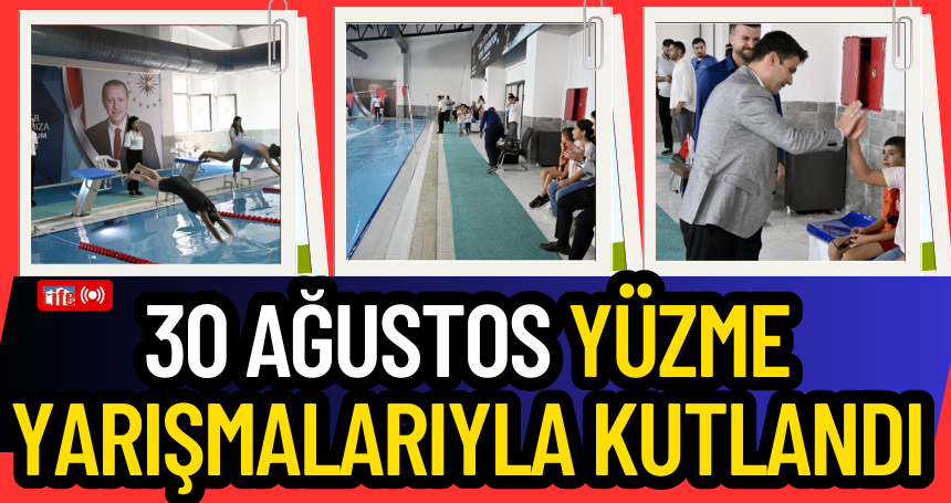 30 Ağustos yüzme yarışmalarıyla kutlandı