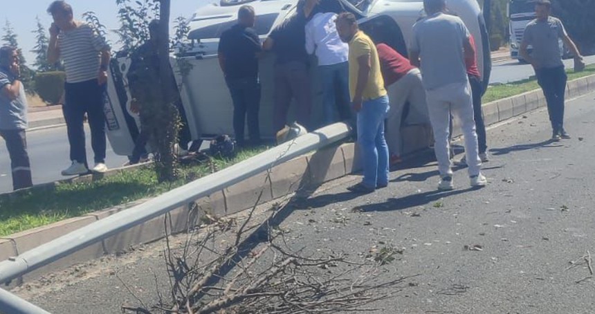 Malatya'da kamyonet devrildi: 1 yaralı