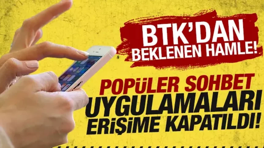 O uygulamalara erişim engeli getirildi