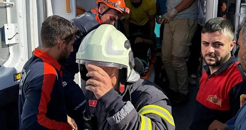 Siirt’te takla atan araçta 2 kişi yaralandı