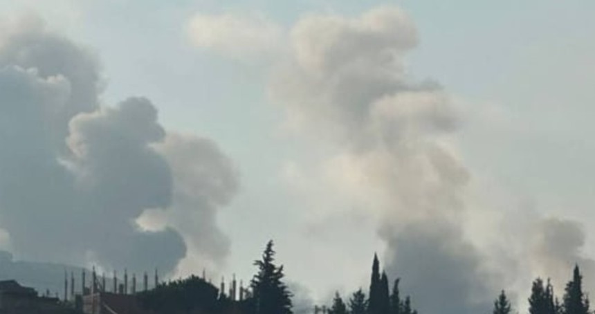 İşgal uçakları Lübnan'daki bazı noktalara 8 saldırı düzenledi