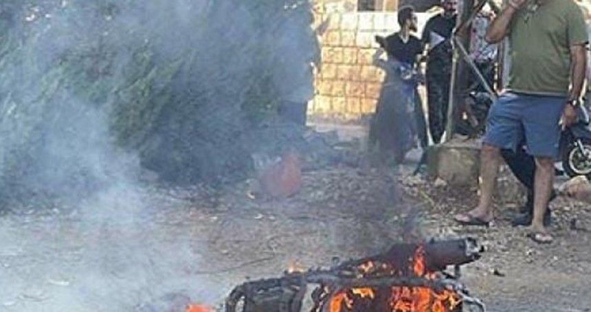 İşgalciler Lübnan'da bir motosikleti bombaladı: Bir şehit