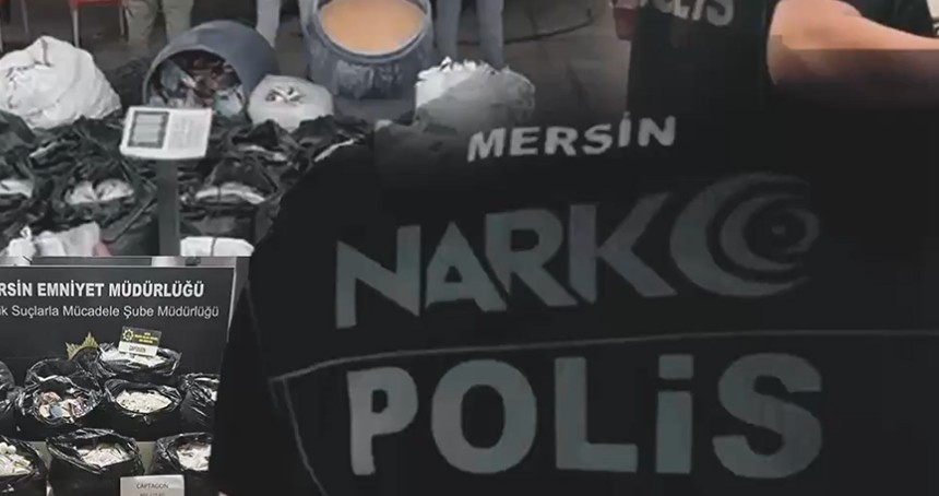 Mersin'de 3,5 milyon uyuşturucu hap ele geçirildi