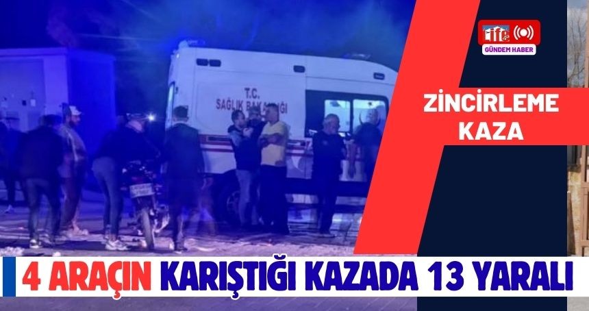 Mardin'de Zincirleme Trafik Kazası: 13 Yaralı