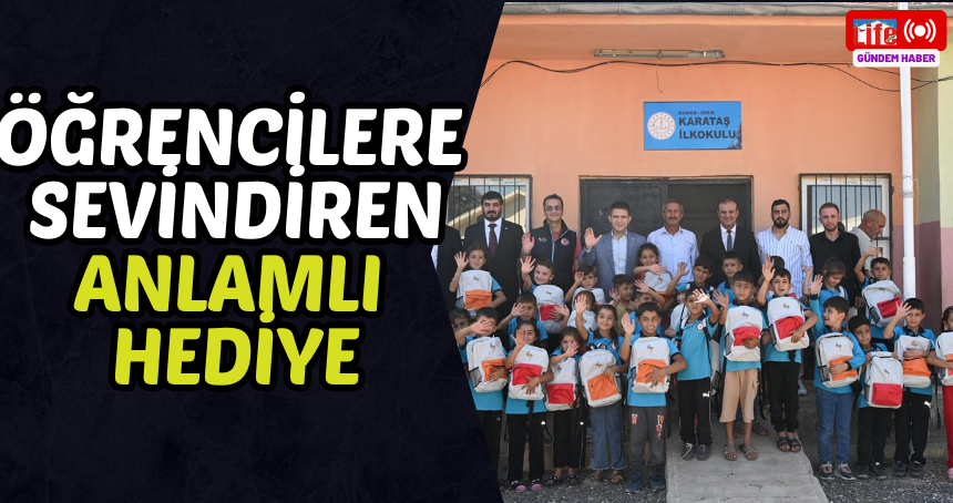 Öğrencilere sevindiren anlamlı hediye