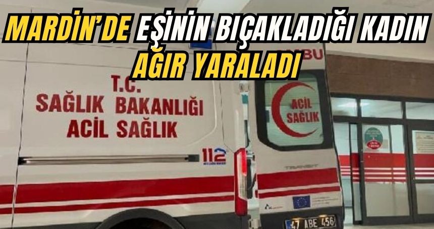 Mardin’de eşinin bıçakladığı kadın ağır yaraladı