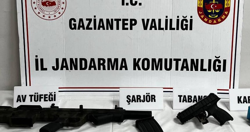 Gaziantep'te silah kaçakçılığı operasyonunda 3 tutuklu