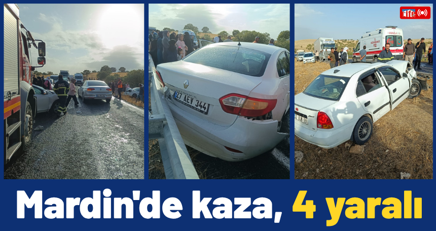 Mardin'de kaza, 4 yaralı